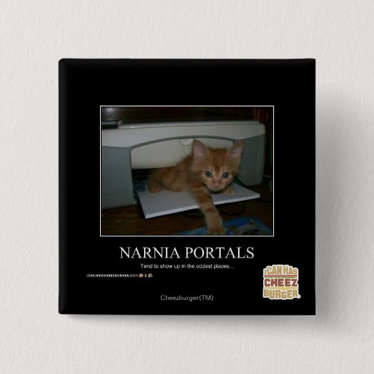 Narniaの入口 缶バッジ (正面)
