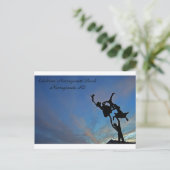 Narragansettのビーチのお祝い インビテーションポストカード (スタンド正面)