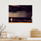 Narragansett Bayのサンダーストーム、有名なアートワーク ポスター (キッチン)