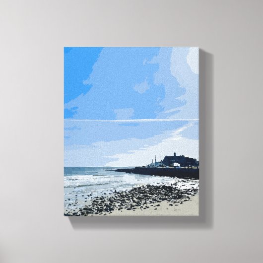 Narragansett Town Beach Rhode Island Painting キャンバスプリント (正面)