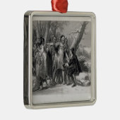 Narragansetts著保護されるロジャーウィリアムス メタルオーナメント (右)