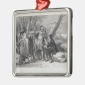 Narragansetts著保護されるロジャーウィリアムス メタルオーナメント (左)