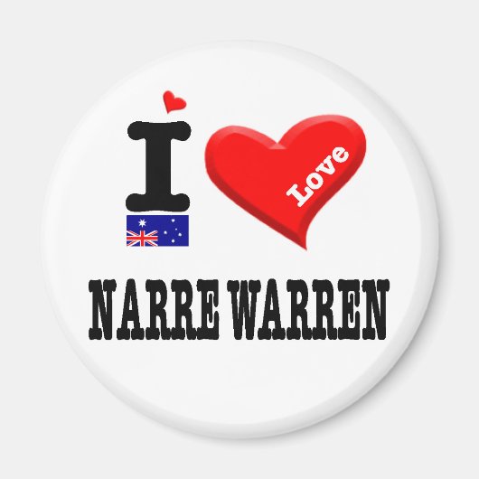 NARRE WARREN - I Love マグネット (正面)