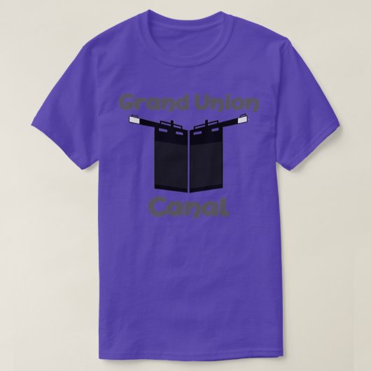Narrow Boating Grand Union Canal Tシャツ (デザイン正面)