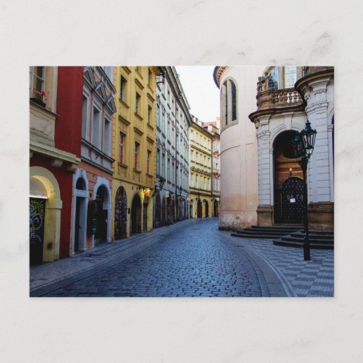 Narrow Street, Prague, Czech Republic ポストカード (正面)