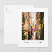 Narrow streets of old Corfu Town ポストカード (正面/裏面)