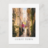 Narrow streets of old Corfu Town ポストカード (正面)