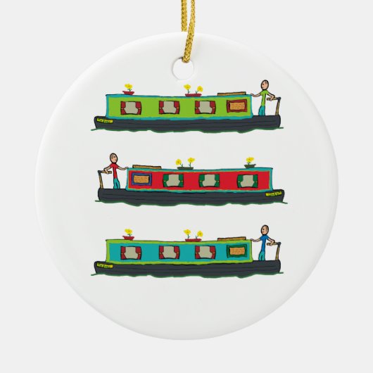 Narrowboat セラミックオーナメント (正面)