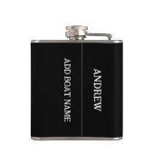 Narrowboat Canal Boat Drinking Quote フラスク (裏面)