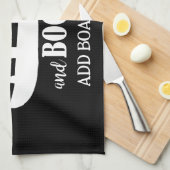 Narrowboat Funny Drinking Quote Galley キッチンタオル (四つ折り)