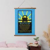 Narrowboat Funny Rules 吊り下げ型タペストリー (寝室)