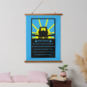 Narrowboat Funny Rules 吊り下げ型タペストリー (寝室)