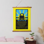 Narrowboat Funny Rules 吊り下げ型タペストリー (寝室)