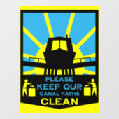 Narrowboat Stickers And Signs ウィンドウサイン (シート)