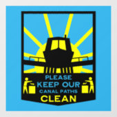 Narrowboat Stickers And Signs ウィンドウサイン (シート)