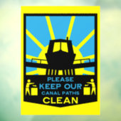 Narrowboat Stickers And Signs ウィンドウサイン (シート3)