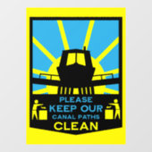 Narrowboat Stickers And Signs ウィンドウサイン (シート)