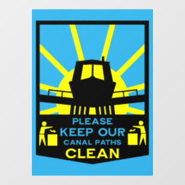 Narrowboat Stickers And Signs ウィンドウサイン