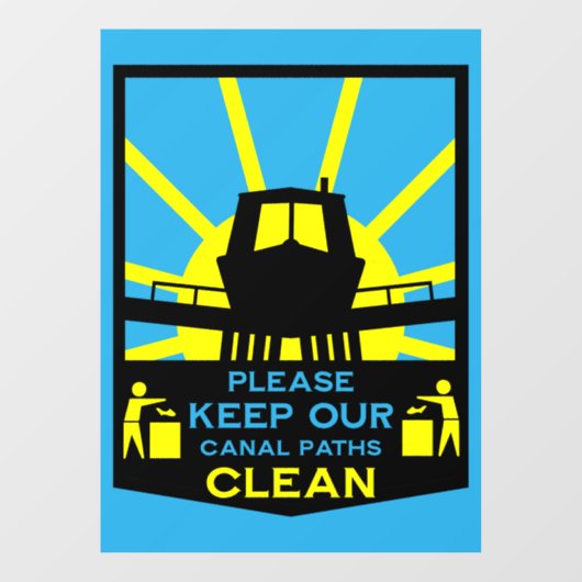 Narrowboat Stickers And Signs ウィンドウサイン (シート)