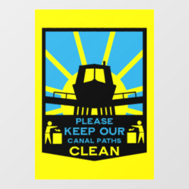 Narrowboat Stickers And Signs ウィンドウサイン