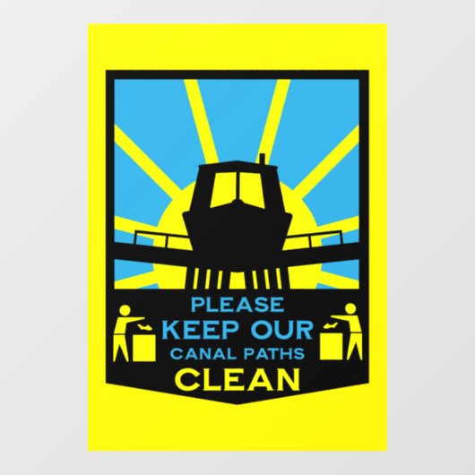 Narrowboat Stickers And Signs ウィンドウサイン (シート)