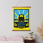 Narrowboat Stickers And Signs 吊り下げ型タペストリー (寝室)