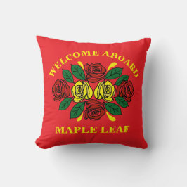 Narrowboat Welcome Aboard Custom Boat Name クッション