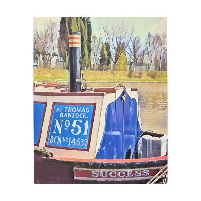 NARROWBOATS    メタルプリント (正面)