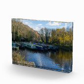 Narrowboats Moored at Salterhebble Basin フォトブロック (右)