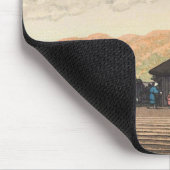 Narusawa Hasui Kawaseの向こうずねのhangaの芸術からの富士山 マウスパッド (コーナー)