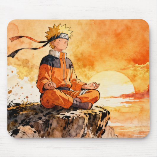 Naruto Watercolor Anime Art マウスパッド (正面)