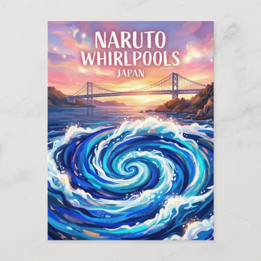 Naruto Whirlpools Japan ポストカード (正面)