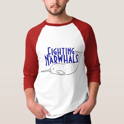 narvalo、戦い、Narwhals Tシャツ (正面)