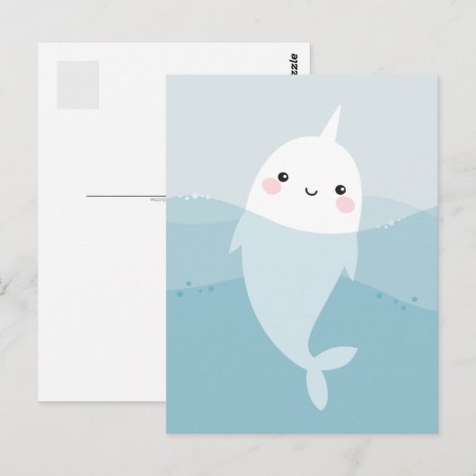 NARWHALおよびWAVEはがき ポストカード (正面/裏面)
