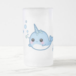 narwhalかわいいベビー フロストグラスビールジョッキ