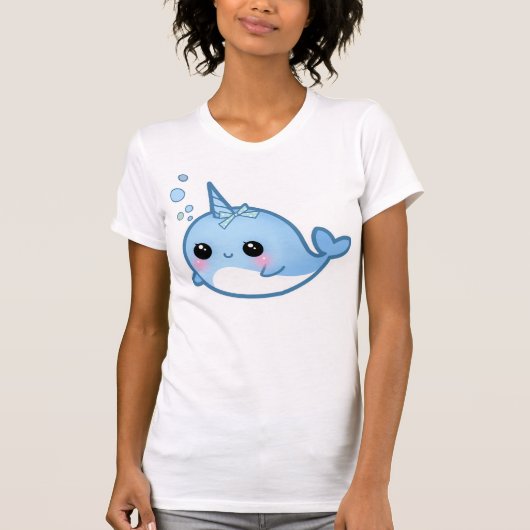 narwhalかわいいベビー tシャツ (正面)