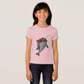 Narwhalかわいい海賊 Tシャツ (正面フル)