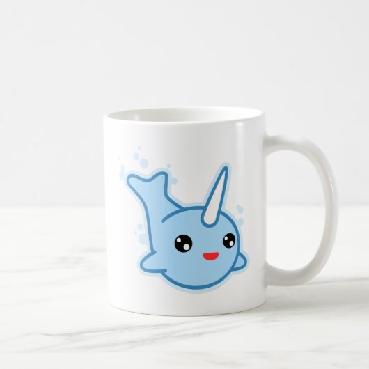 Narwhalのかわいい コーヒーマグカップ (右)