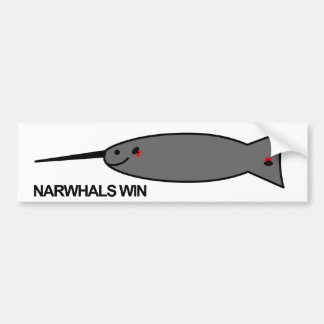 Narwhalのバンパーステッカー バンパーステッカー