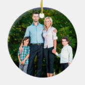 Narwhalのパーソナライズな写真のクリスマスのオーナメント セラミックオーナメント (裏面)