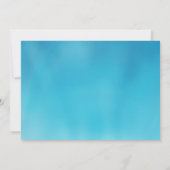 Narwhalのプールの浮遊物の誕生日のプールを囲んでのパーティ 招待状 (裏面)