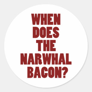 NarwhalのベーコンのRedditの質問をする時 ラウンドシール