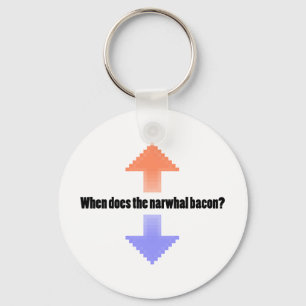 NarwhalのベーコンのUpvote Redditの質問をする時 キーホルダー