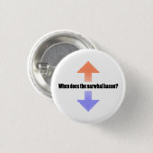 NarwhalのベーコンのUpvote Redditの質問をする時 缶バッジ (正面&裏面)