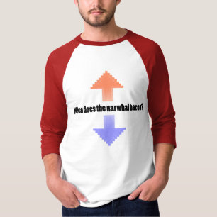 NarwhalのベーコンのUpvote Redditの質問をする時 Tシャツ