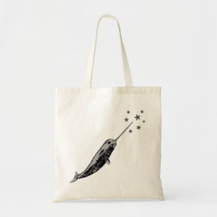 Narwhalの海のトートバックのユニコーン トートバッグ