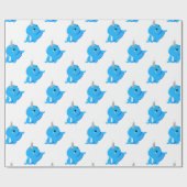 Narwhalの雪玉の戦い! ラッピングペーパー (フラット)