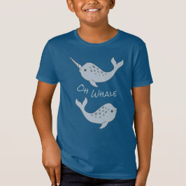 NarwhalのOhクジラのオーガニックなTシャツ(子供) Tシャツ