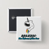 Narwhal: 海のユニコーン 缶バッジ (正面&裏面)