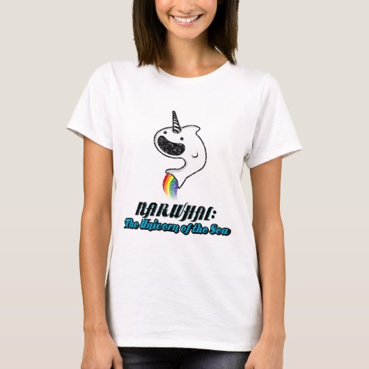 Narwhal: 海のユニコーン tシャツ (正面)